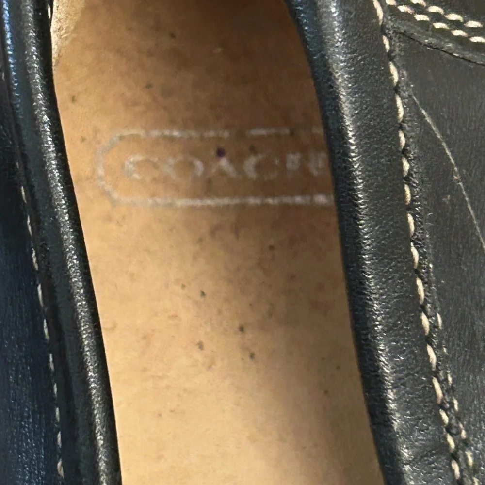 Coach Lianna Loafers Slip-On Moccasins, soft black